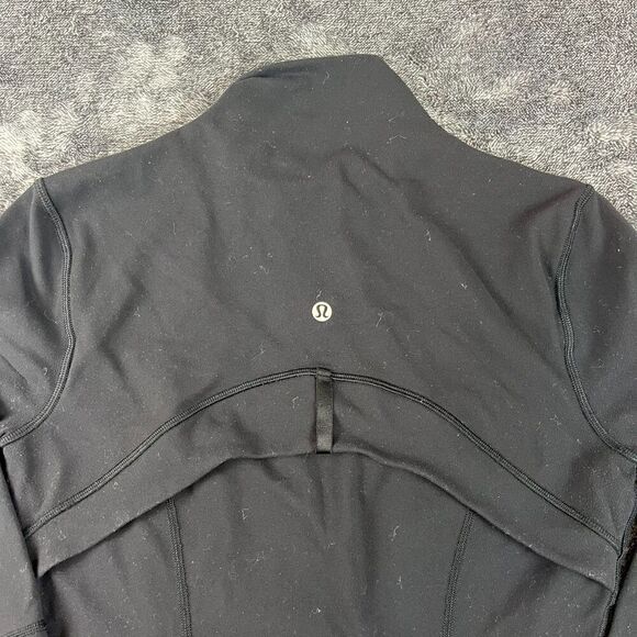 Lululemon Define Black Jacket Full Zip Square Dot Womens 6 W4AWLS Athletic *Read - Picture 11 of 12